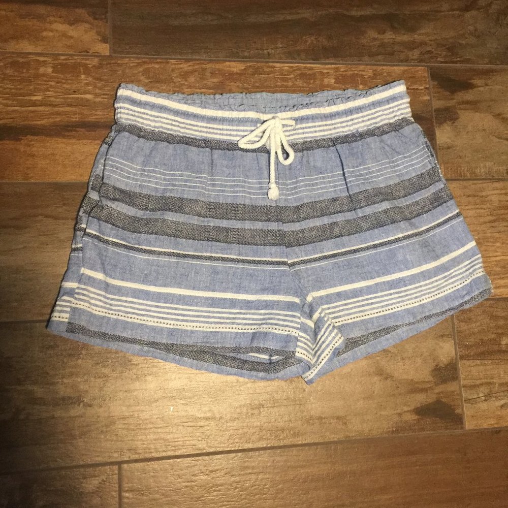 Loft outlet lounge striped drawstring shorts